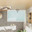 Baignoire autoportante en acrylique avec siège: forme rectangulaire spacieuse, finition blanc brillant, trop-plein chromé et bonde escamotable