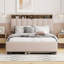 Lit plateforme tapissier avec couchette et ports USB Coster-306835467-306835468