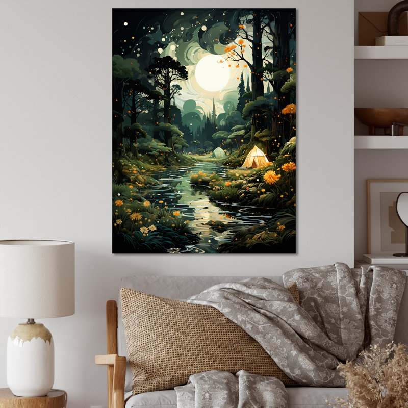 Backcountry Escape - camping, art mural, Toile tendue, H 20 po x l 12 po x P 1 po