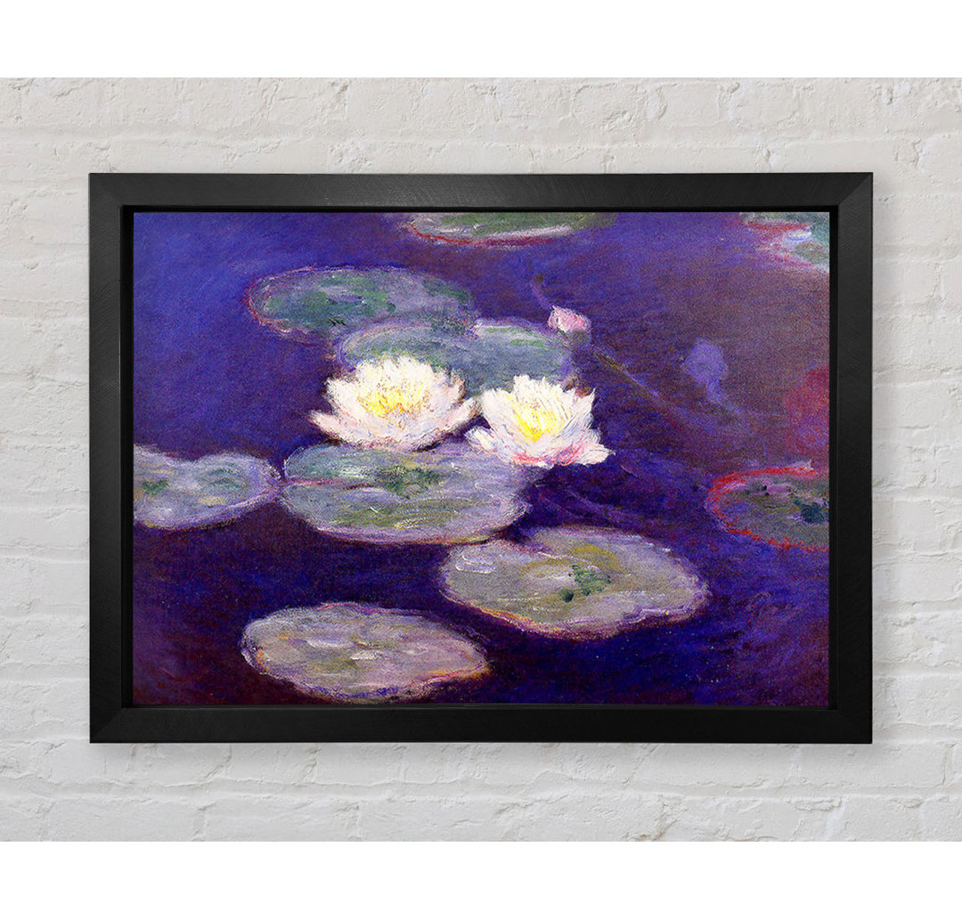 Monet Water Lily von Claude Monet - Einzelne Bilderrahmen Kunstdrucke