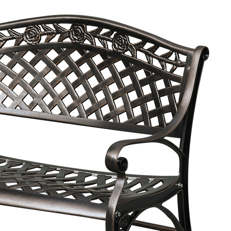 Patio Lattice Outdoor Bench