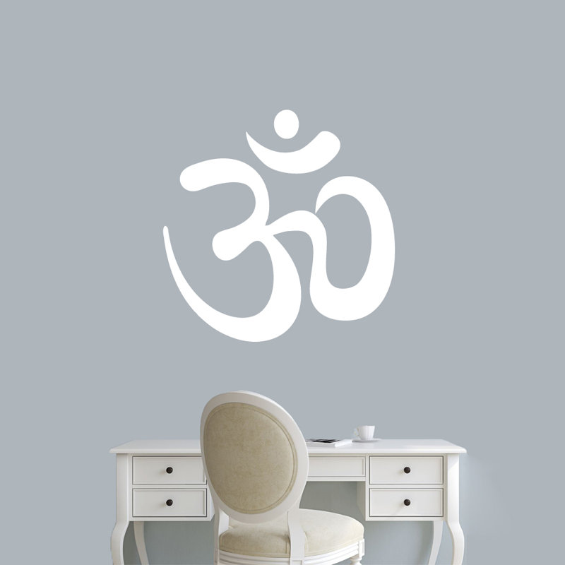 Adhésif décoratif Om, Blanc