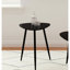 Xander Black 2-Piece Triangular Coffee And End Table Set (Only Including Table)