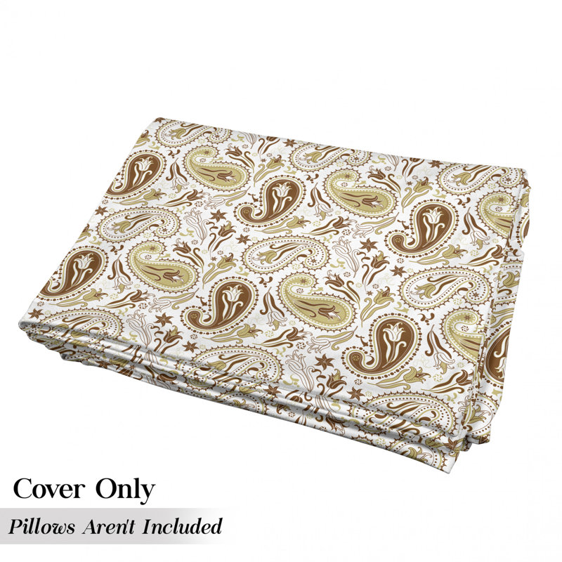 Housse de coussin d'extérieur Paisley Inspired and Tulips, H 2 po x l 27 po x P 88 po