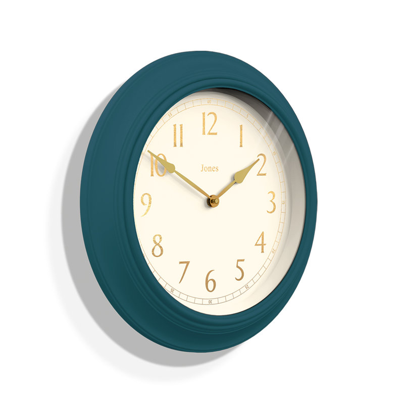 Acrylic Wall Clock, Peacock Blue