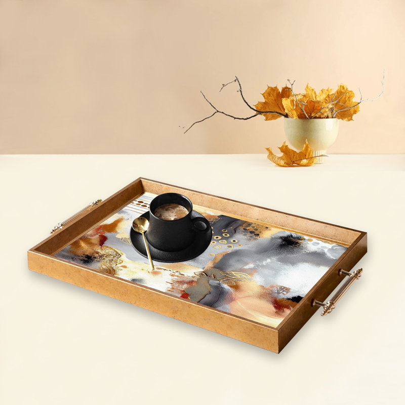 Élégant plateau en verre de 19,7 po x 11,4 po x 1,4 po | Fabrication 100% verre durable | Facile à nettoyer avec un chiffon humide | Idéal pour le service, la présentation décorative et l'organisation | Ajout élégant à la décoration intérieure