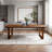 Pine Solid Wood Top Double Pedestal Base Dining Set-134034470-134034471