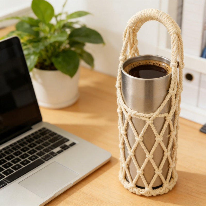 Manchon pour bouteille d'eau Filet à thé Tasse à café Tasse à café portable, Oui