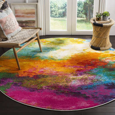 Tapis abstrait Ciara Watercolor Performance