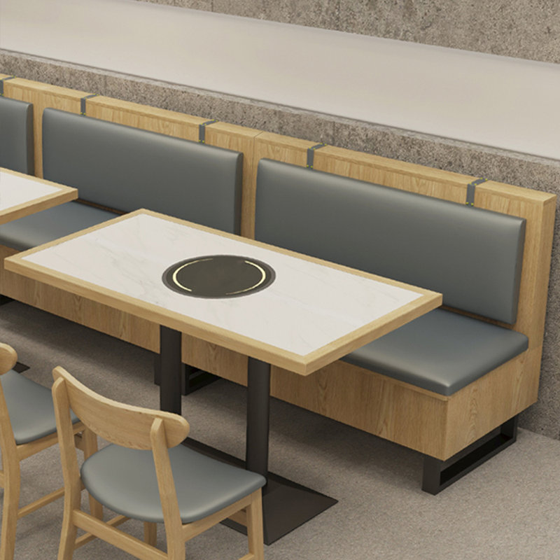 Banc rembourré en similicuir