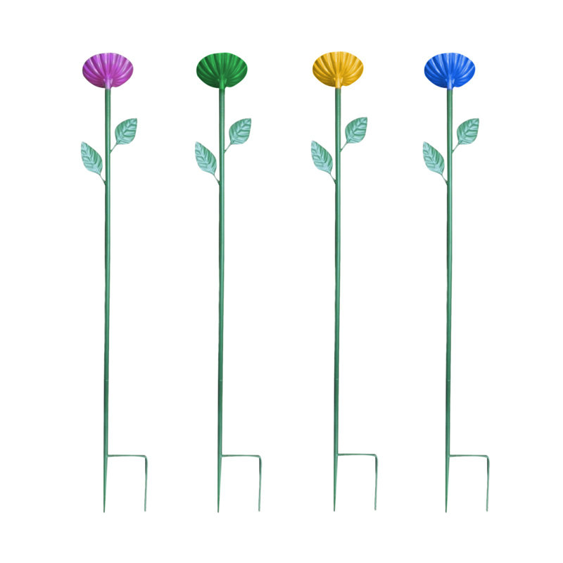 Mangeoire d'oiseaux debout 4 pièces 4 couleurs