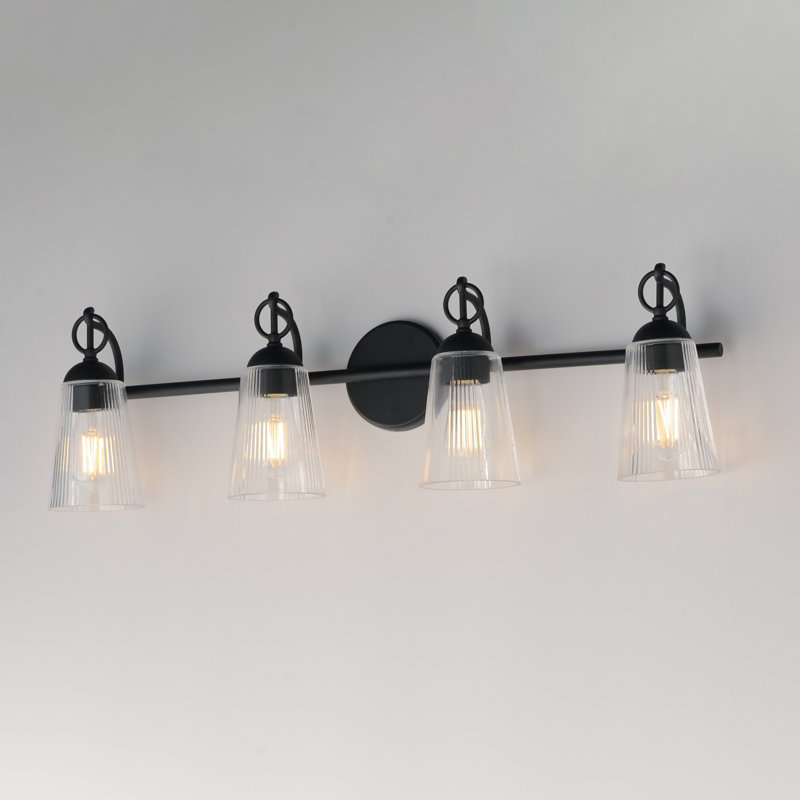 Meuble-lavabo Jackson, H 9,5 po x l 33 po x P 6,25 po, Quatre lumières