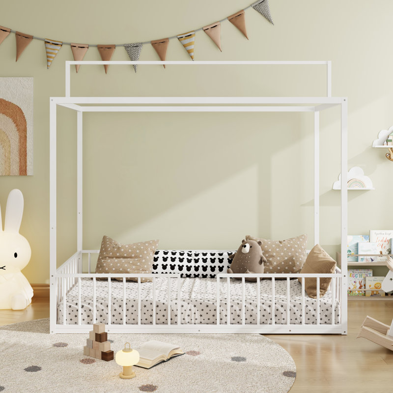 Lit convertible 3-en-1 Montessori, Simple, Blanc