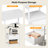 15 Inches Wide Nightstand - 1 Drawer, 2 Shelves, US Power Outlet-1462398080