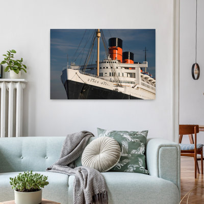 Rms Queen Mary Cruise Ship At A Port Long Beach Los Angeles County California Usa Abstract Contemporary Architecture Landscape Art