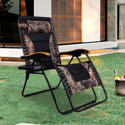 Très grand fauteuil inclinable zéro gravité avec coussin Syril