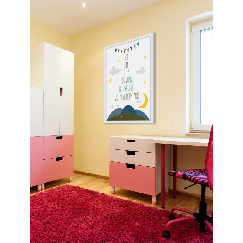 «Let him Sleep», reproduction encadrée, H 24 po x l 16 po