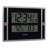 Modern & Contemporary Digital Atomic Tabletop Clock with Alarm in Black