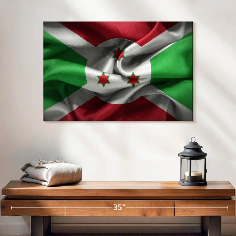 Froissé drapeau burundais
