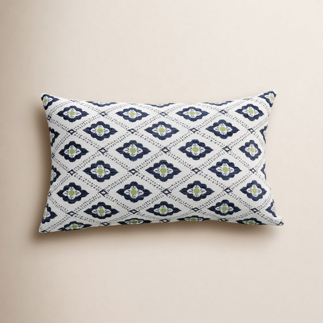 Liza Pillow Cover & Insert Rectangle in Blue/Green/White (Set of 2) Birch Lane™