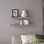 Ensemble de 2 tablettes flottantes Ecco de 31,5 po de largeur, tablettes pour la décoration murale de la chambre à coucher, tablettes de rangement pour la salle de bain, étagères à livres pour le salon