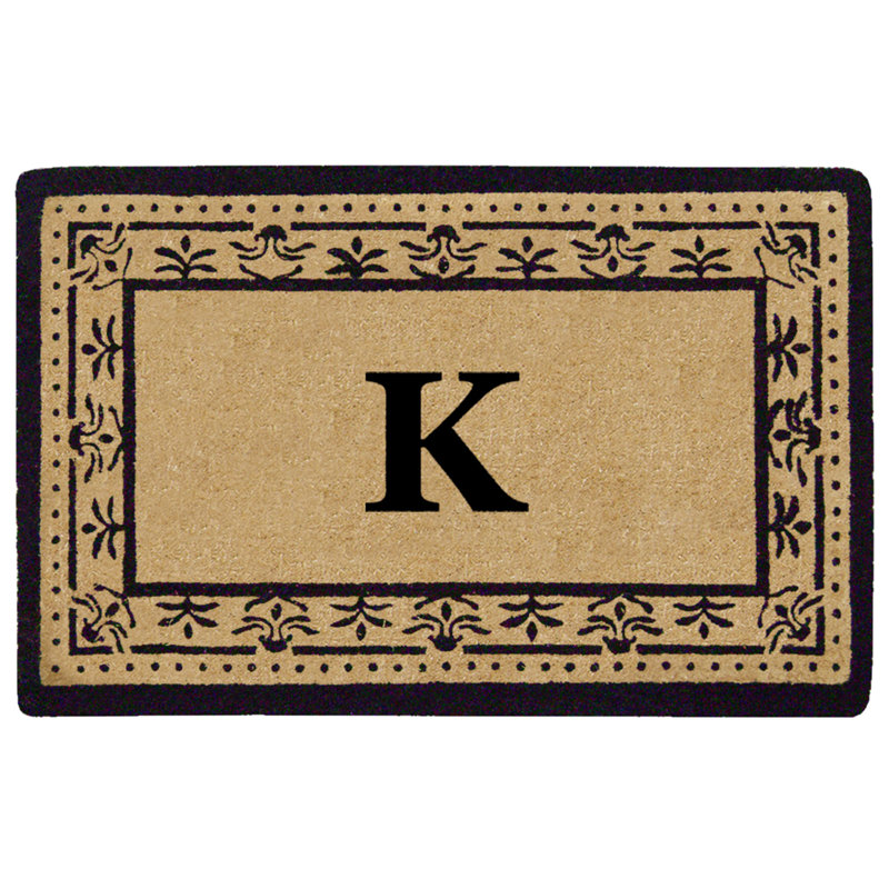 Tapis de porte d'extérieur robuste Blanquilla Corinthian, l 22 po x L 36 po, K