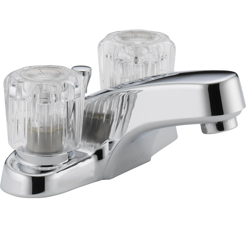 Centerset Bathroom Faucet with Drain Assembly