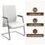 Chaise de bureau rembourrée en cuir Aleen-1219390933