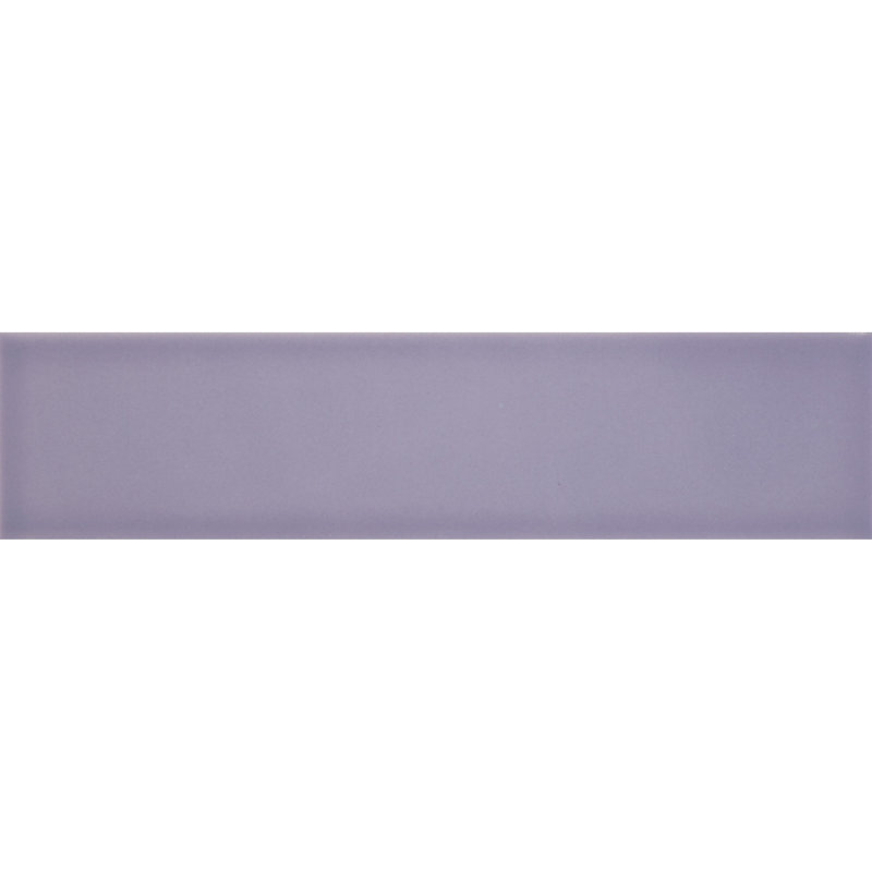 Curvaceous 3" x 12" Ceramic Wall Tile, Lilac
