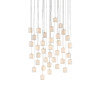 Luminaire suspendu cylindrique 36 lumières Dove