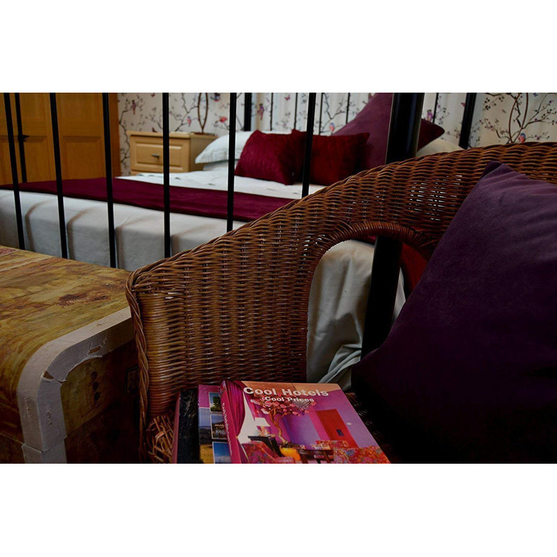 Jamel Rectangular Floor Cushion Cover, 30 x 50cm, Burgundy Wine Red
