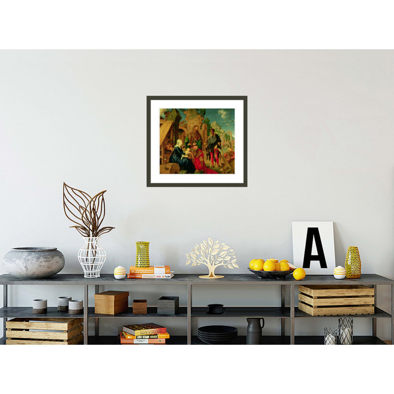 «Adoration of the Magi» par Albrecht Dürer, impression giclée sur cadre, H 23,5 po x l 25,97 po