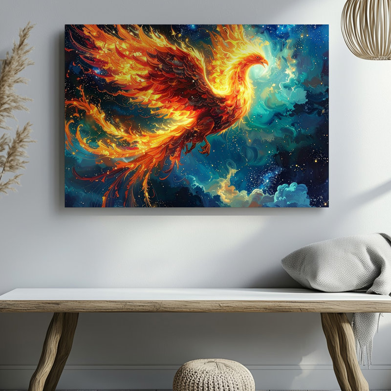 Art mural Wall of Phoenix, H 30 po x l 30 po