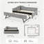 Lit de jour simple 80 po L gris avec lit gigogne escamotable et port USB, garniture cloutée pour chambre d'amis, petits espaces-130827199-130827200