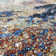 Modern Fringed Abstract Area Rug