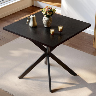 31.5" Small Square Dining Table for 2-4, Space Saving Kitchen Dinner Table for Kitchen, Apartment