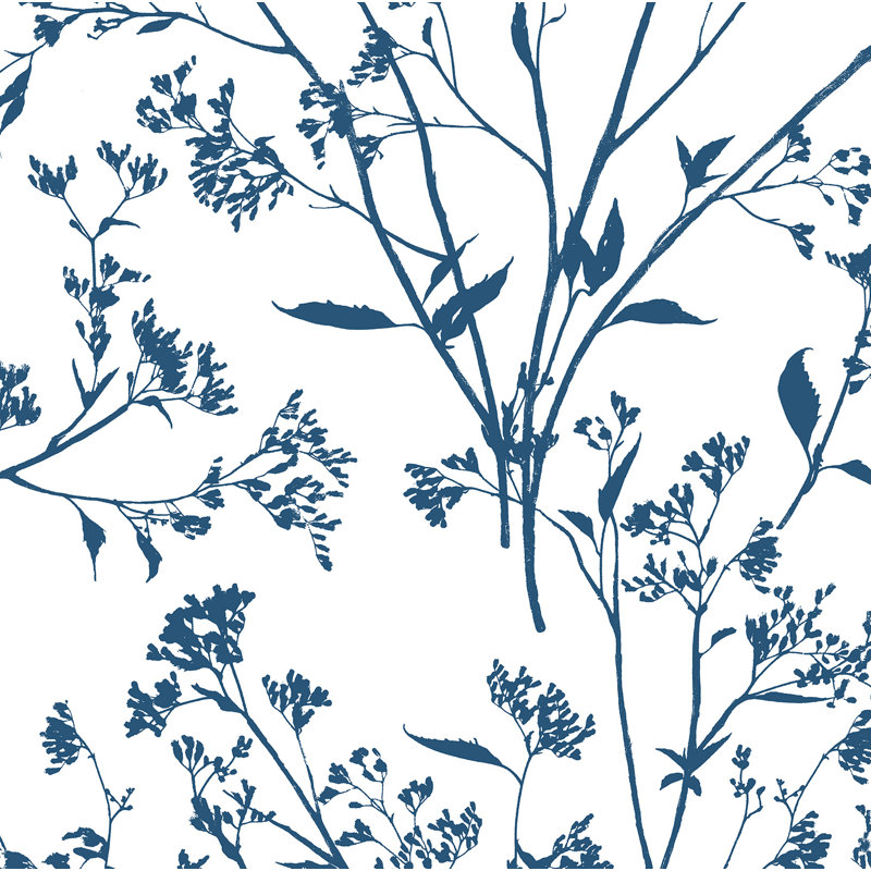 Rouleau de papier peint l 27 po Stormi, Indigo