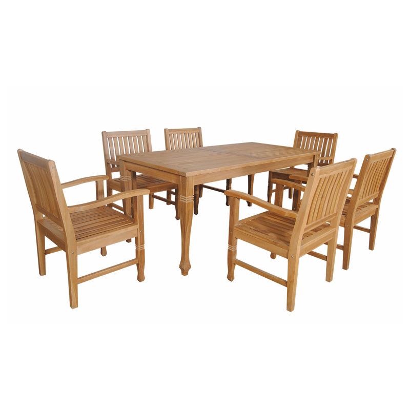 Rockford Outdoor 7 - Piece Teak Dining Set