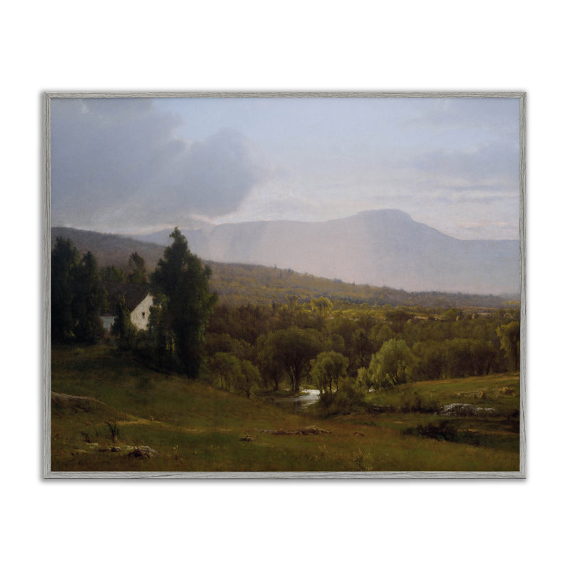 Cabines de Peaceful Vista, giclée encadrée, design par lettré et doublé, H 16 po x l 20 po, Estampe numérique Farmhouse
