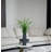 34" Real Touch Artificial Onion Grass In A Black Modern Planter - Perfect Décor For Any Modern Home