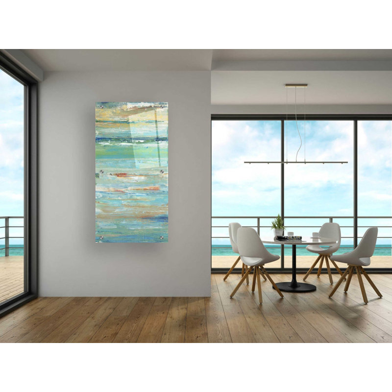 «Riptide I» par Tim O'Toole, art mural en verre acrylique, H 48 po x l 24 po