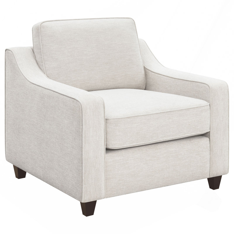 Fauteuil beige rembourré incliné