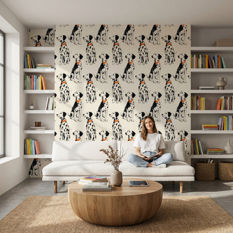 Murale Dalmatien, Peler et coller