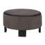 Table basse gigogne ronde Avrah Brown / Gold