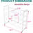 32'' Wide 4-Tier Wire Shoe Rack for Closet, Stackable and Adjustable Shoe Shelf Organizer-152194620