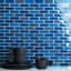 Carreau de mosaïque en verre à bord droit pour piscine 1 "x 3"-100003447