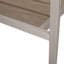Chaise de salle à manger d'extérieur moderne en aluminium avec siège en faux bois (ensemble de 2)-423574691