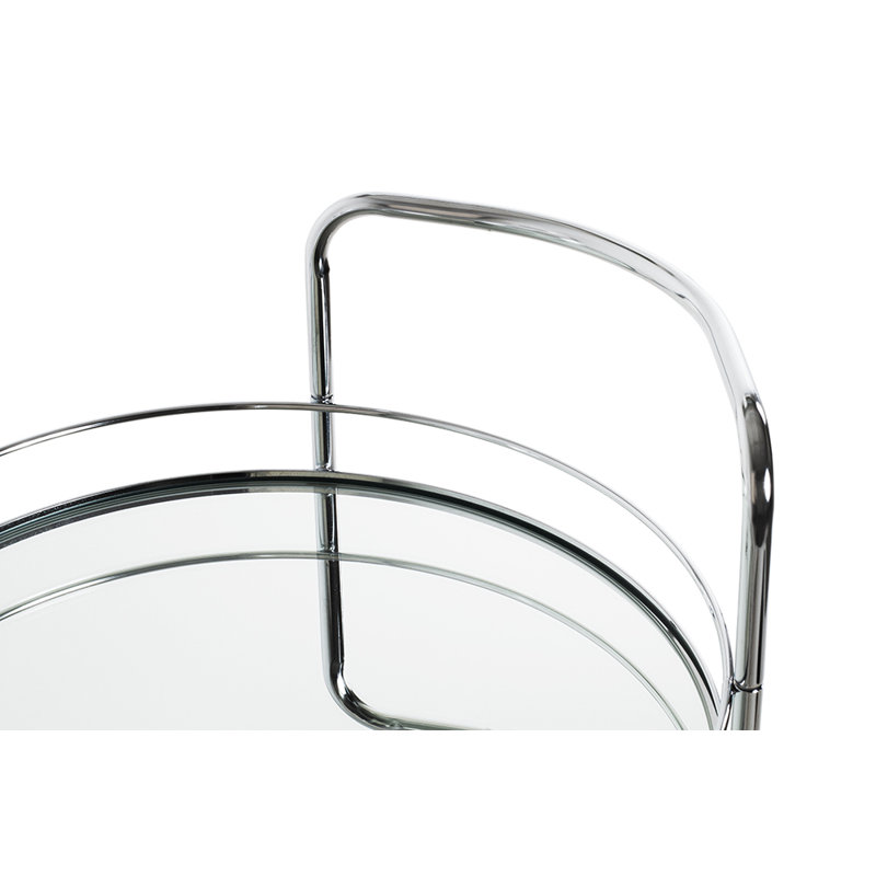 Brolin Metal Bar Cart, Chrome