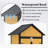 69 Inches Tall Tool Shed, Waterproof Roof, Foldable Table, Extra Storage Hooks Outdoor Shed With Workbench, Removable Shelves For Garden