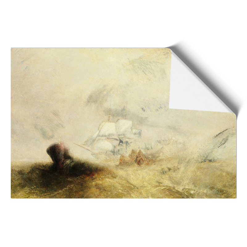 The Whale Ship by Joseph Mallord William Turner - No Frame Painting, 42cm H x 59cm W x 0.1cm D